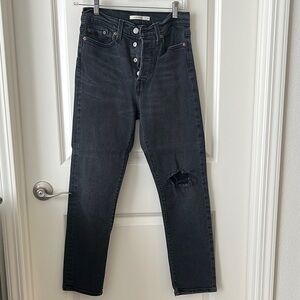 Levi's Black Straight Leg Women's Jeans